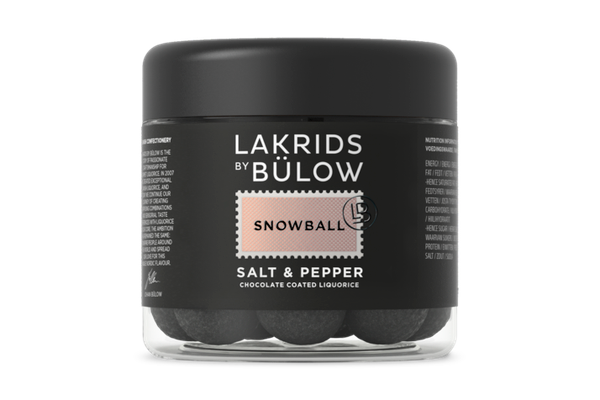 Lakrids by Bulow SNOWBALL -Salt&Pepper 125g gluteeniton