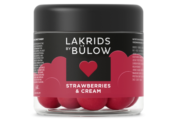 Lakrids by Bulow LOVE -Strawberry&Cream 125g