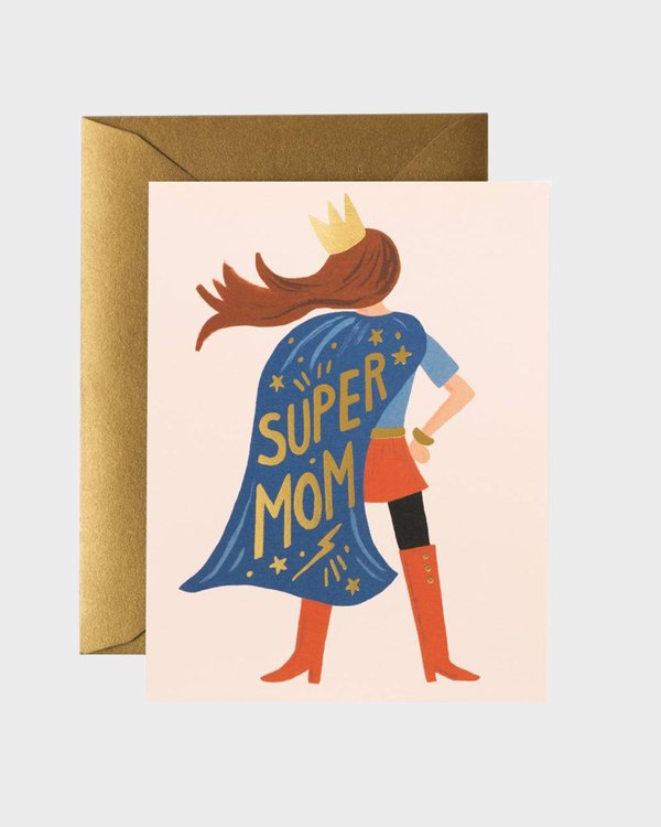 Super Mom äitienpäiväkortti -Rifle Paper Co.