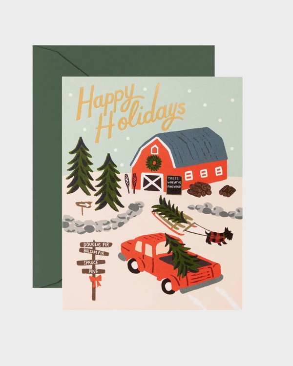 Holiday Tree Farm joulukortti -Rifle Paper Co.