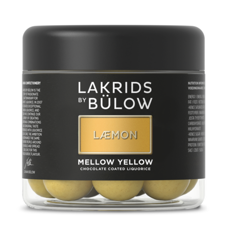 LÆMON – MELLOW YELLOW 125g -Lakrids by Bulow  (gluteeniton)