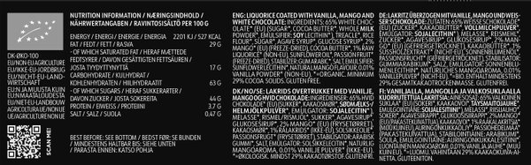 Lakrids by Bulow SLOW CRAFTED Mango-Vanilla 295g Gluteeniton Luomu